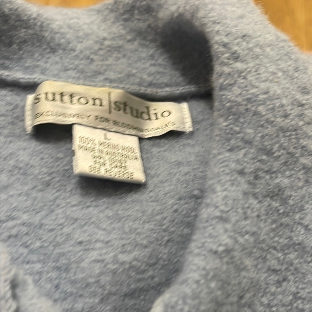 Sutton Studio Gray Women's Sweater Cardigan
